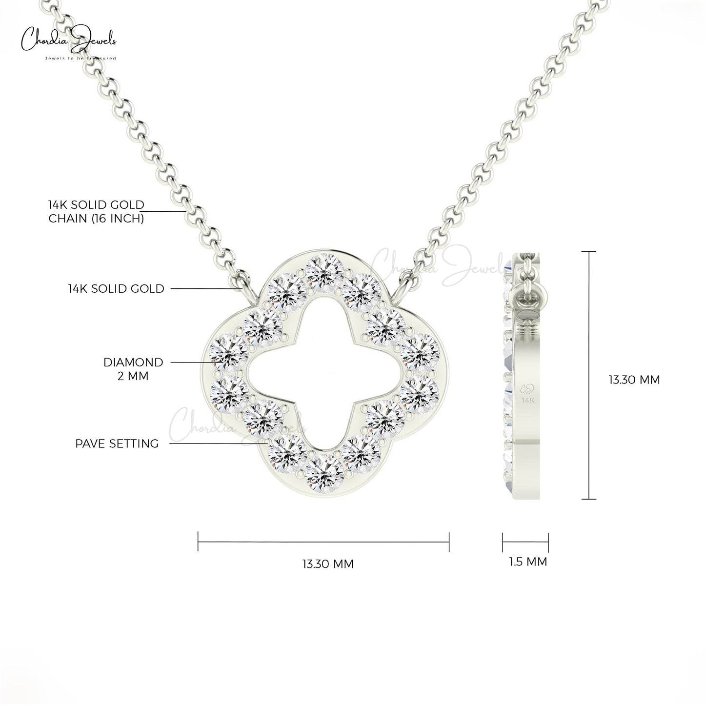 White Diamond Necklace