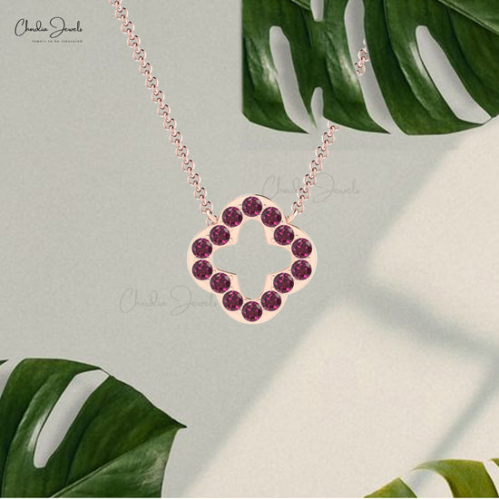 Genuine Rhodolite Garnet Necklace