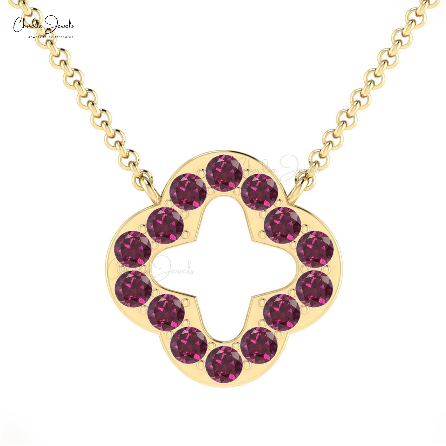 Genuine Rhodolite Garnet Necklace