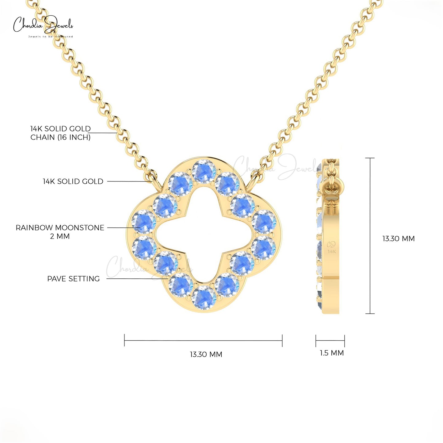 Gemstone Chain Necklace