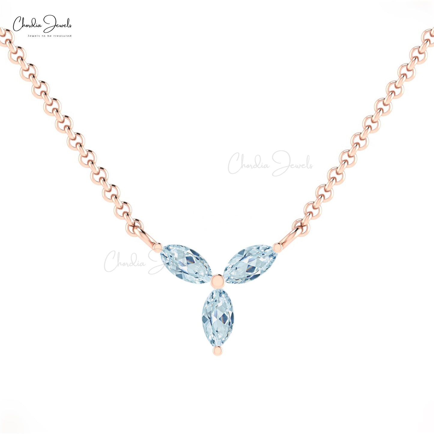 Genuine Aquamarine Necklace