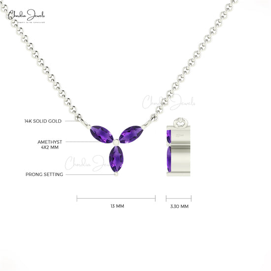 Star Purple Design Necklace