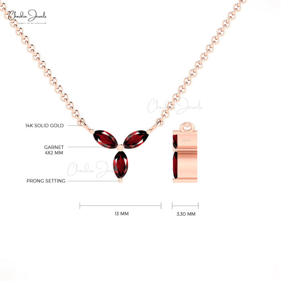 Genuine Garnet Necklace