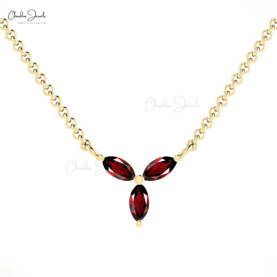 Garnet Necklace Sway - January Birthstone – Moon Magic