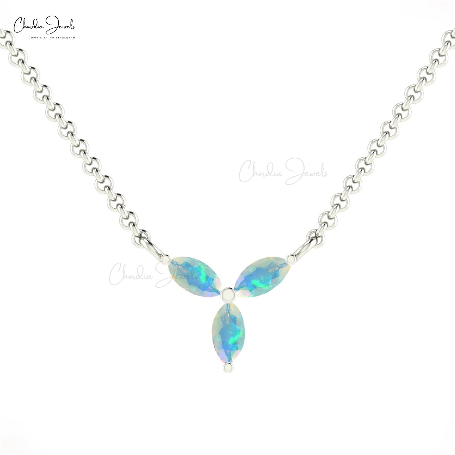 Buy Premium Ethiopian Welo Opal Necklace 18 Inches in Platinum Over  Sterling Silver 10.10 ctw at ShopLC.