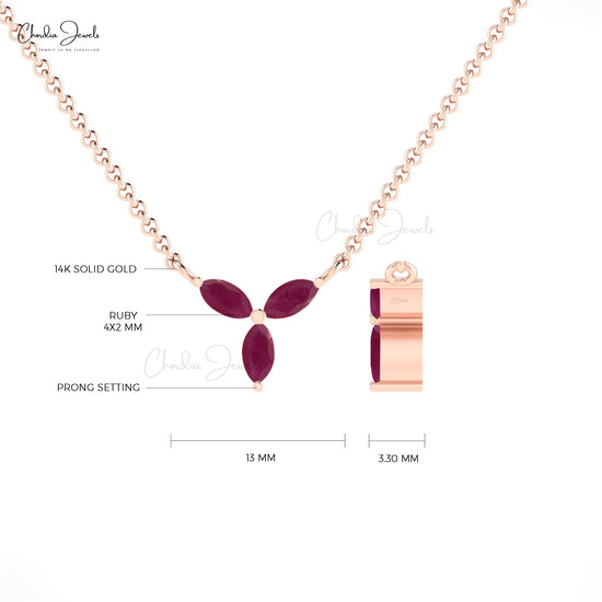 Three Stone Necklace
