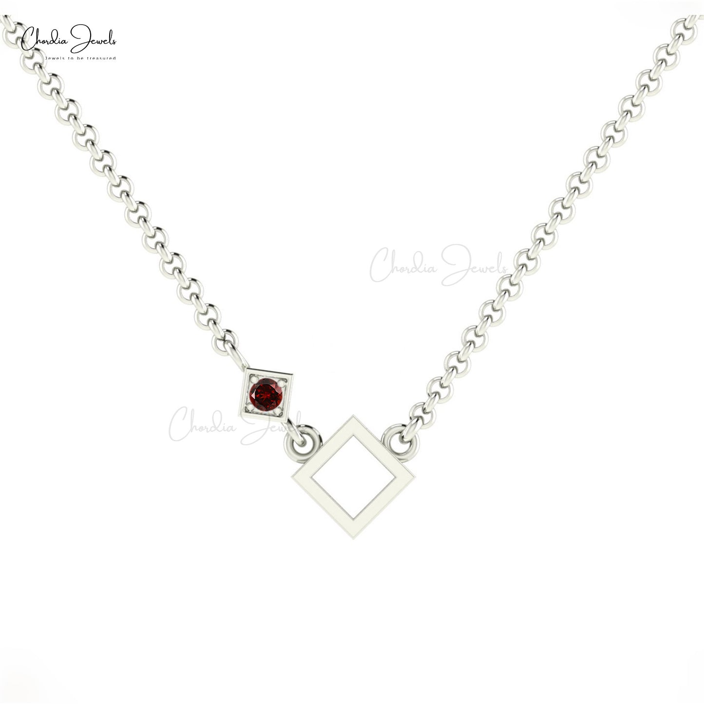 Garnet Necklace Fine Jewelry