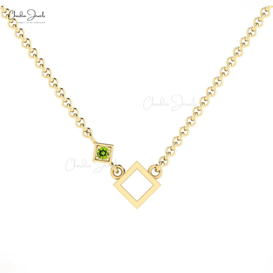 Genuine Peridot Necklace Jewelry