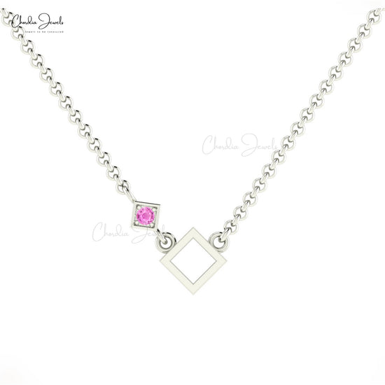 Pink Sapphire Necklace