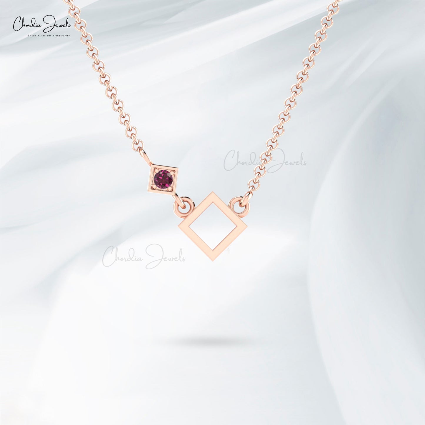 Rhodolite Garnet Necklace Fine Jewelry