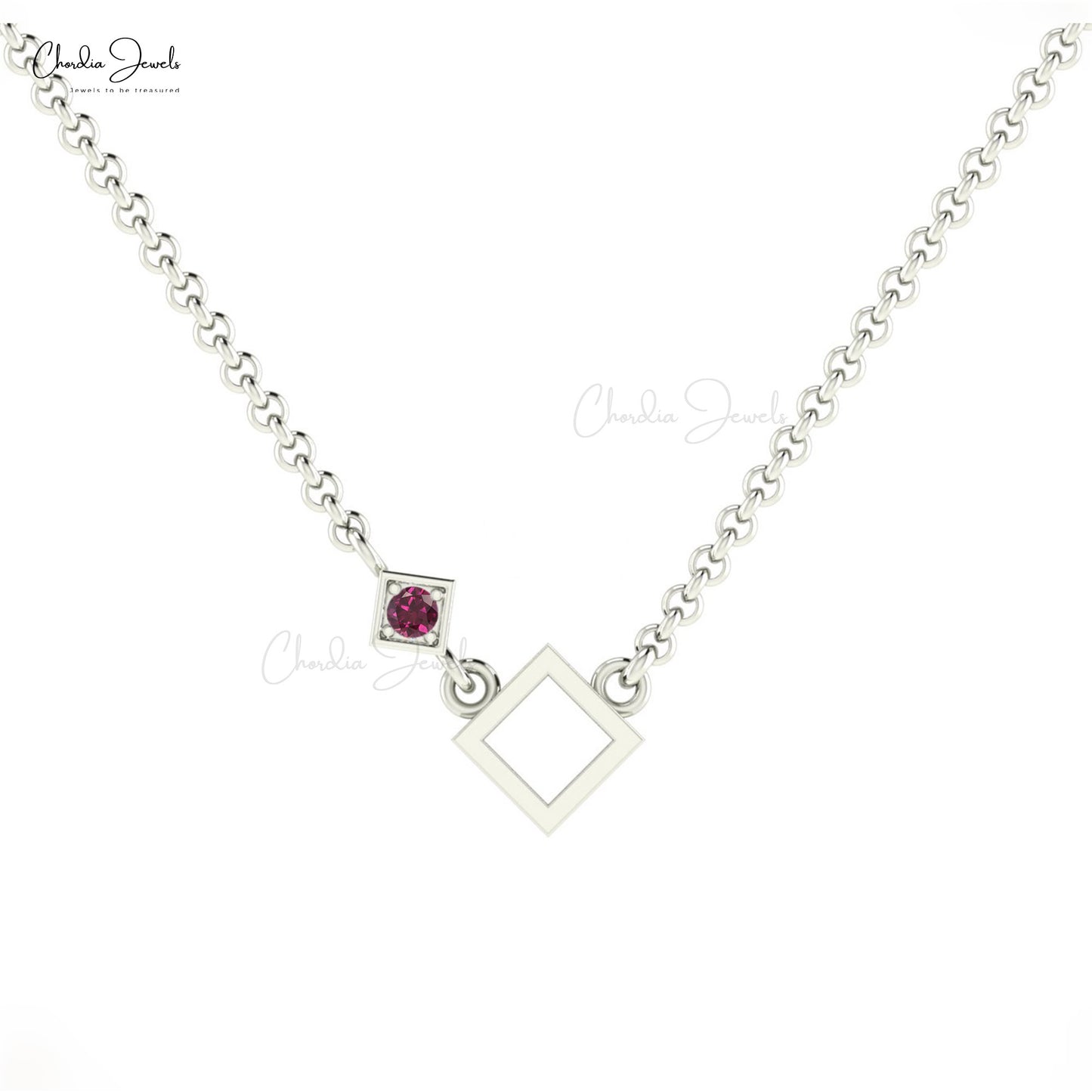 Rhodolite Garnet Necklace Fine Jewelry