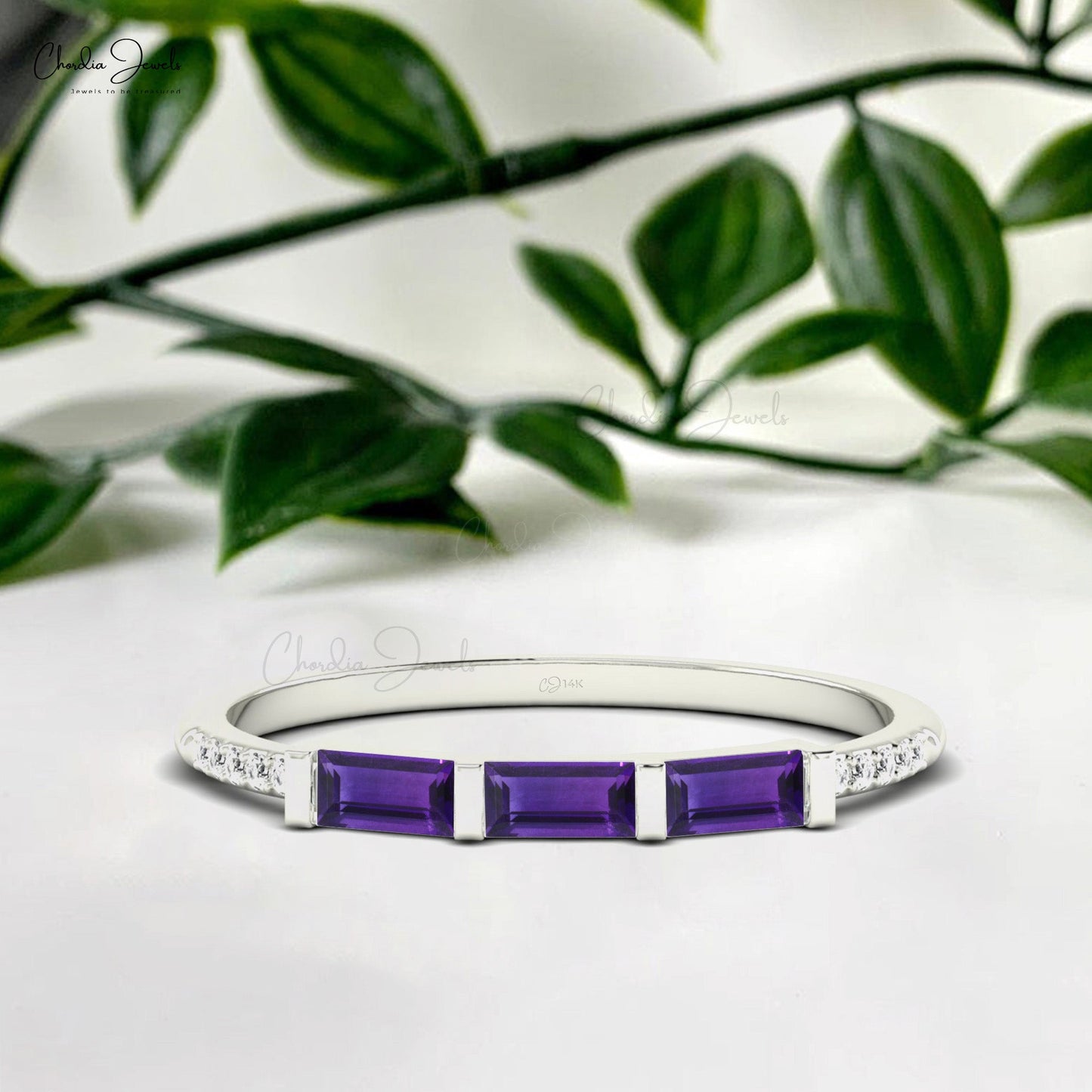 dainty amethyst ring