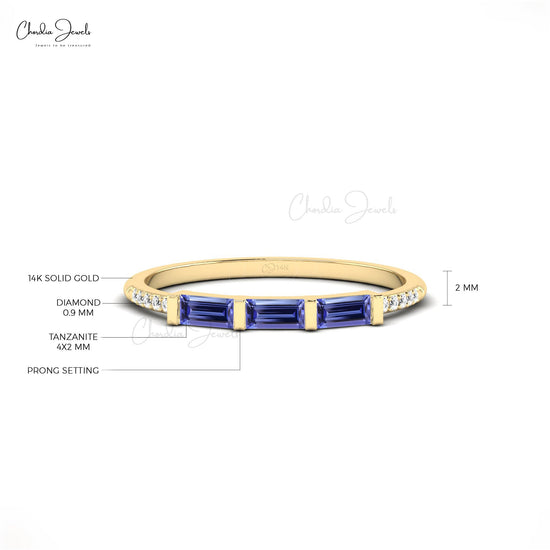 tanzanite eternity rings