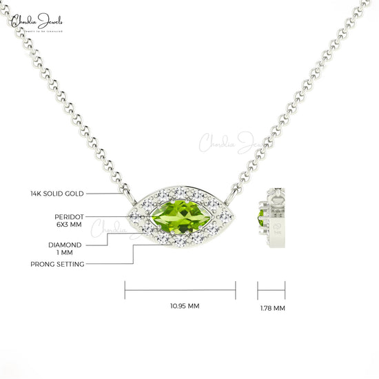Load image into Gallery viewer, Natural Green Peridot Necklace
