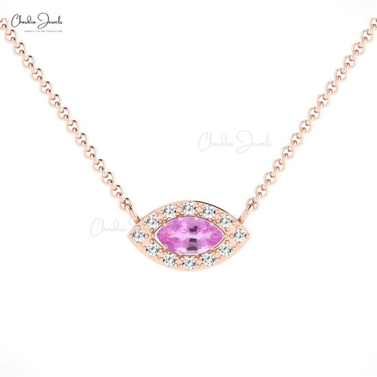 Load image into Gallery viewer, Genuine Pink Sapphire Necklace
