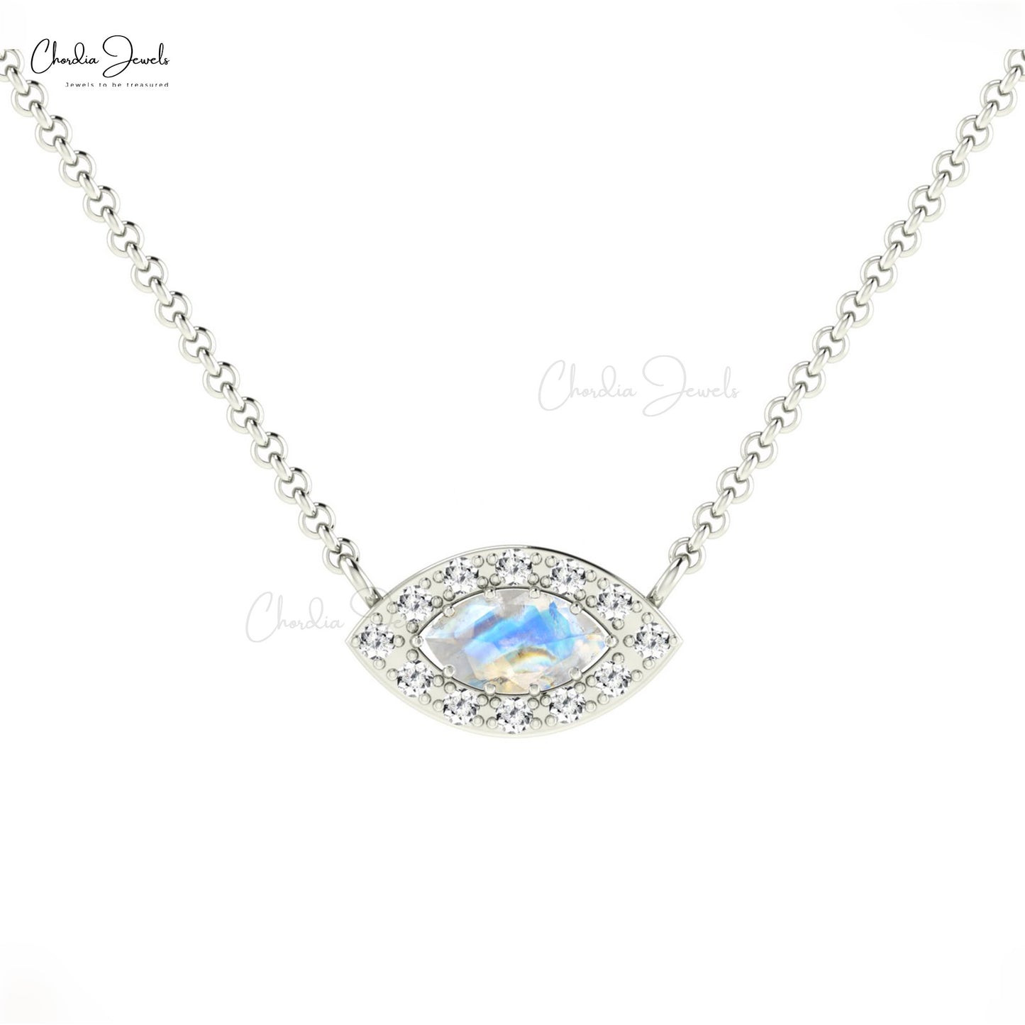 Load image into Gallery viewer, Rainbow Moonstone Necklace
