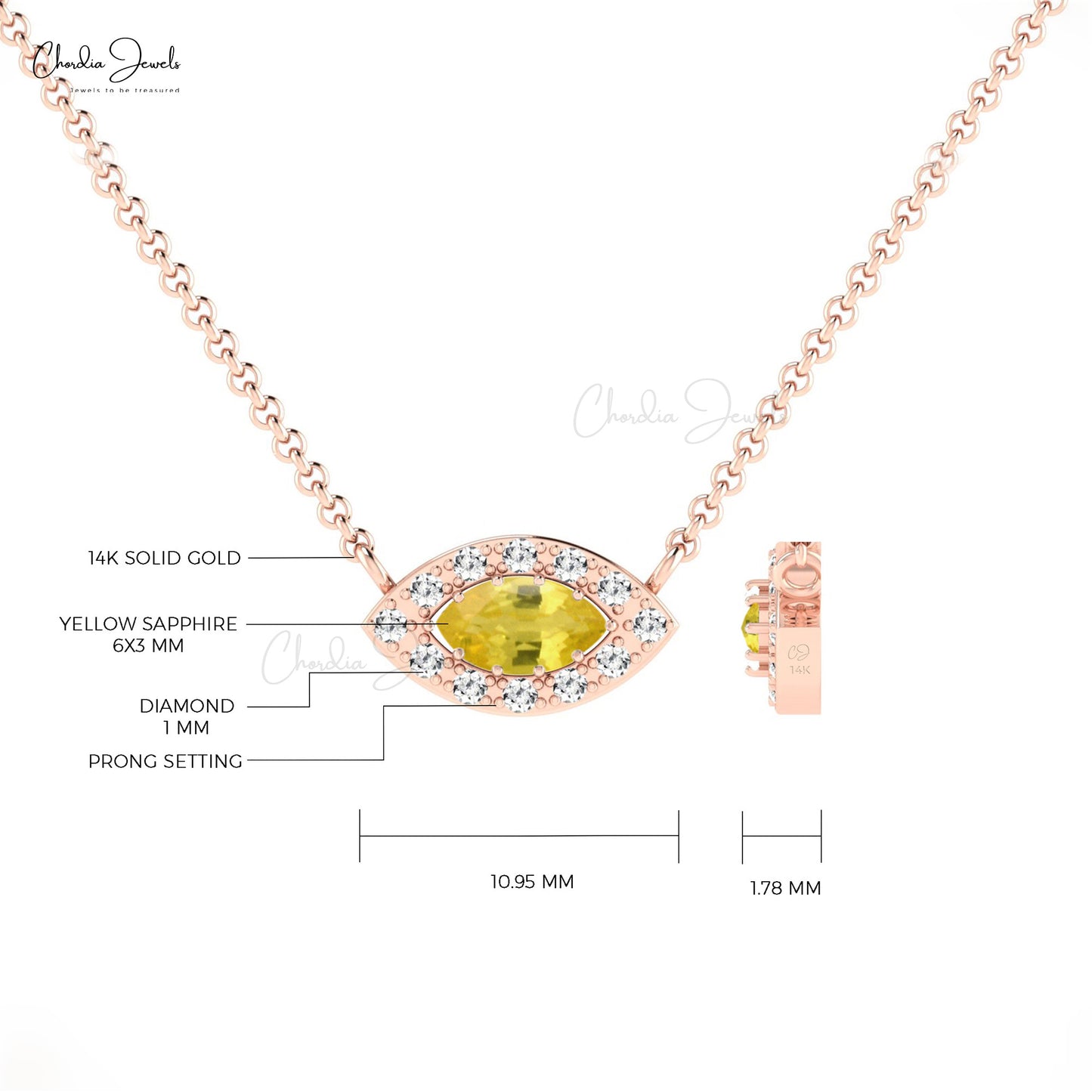 Diamond Halo Necklace