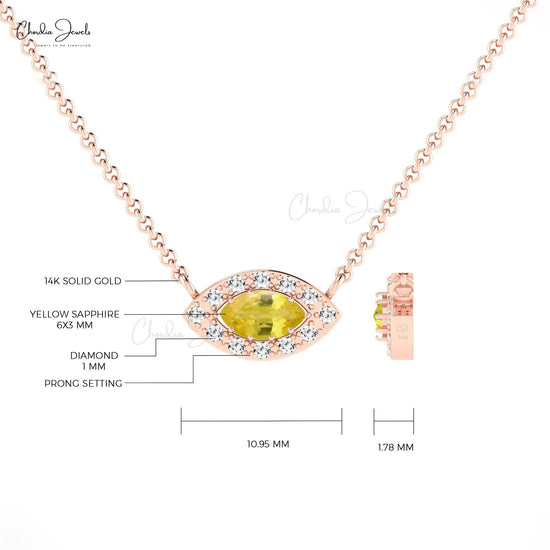 Yellow Sapphire Necklace