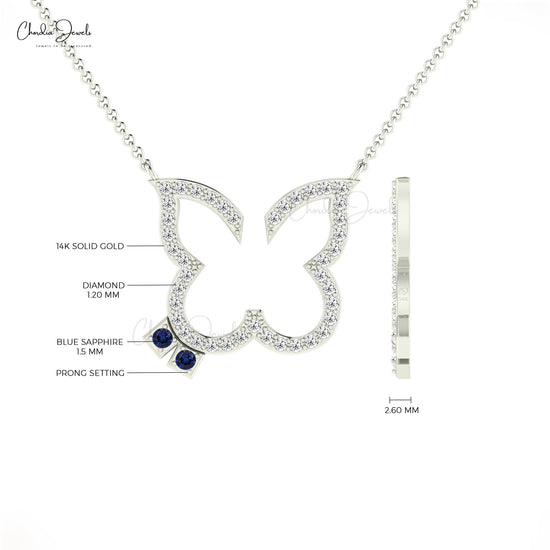 Blue Sapphire Dainty Necklace