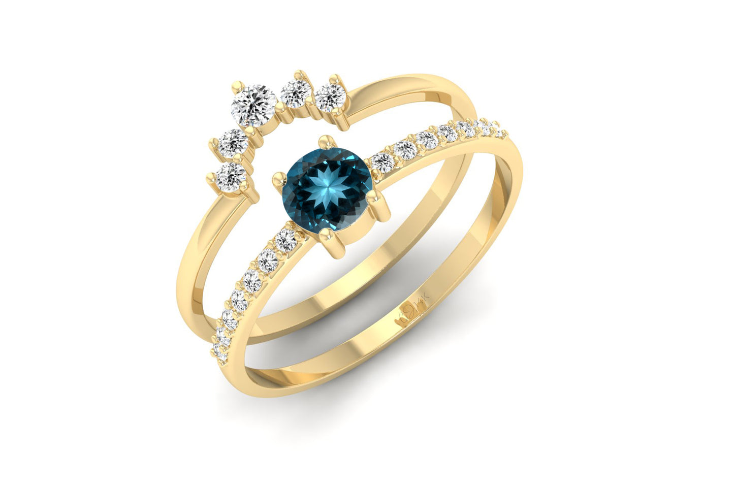 Chevron Gold Rings
