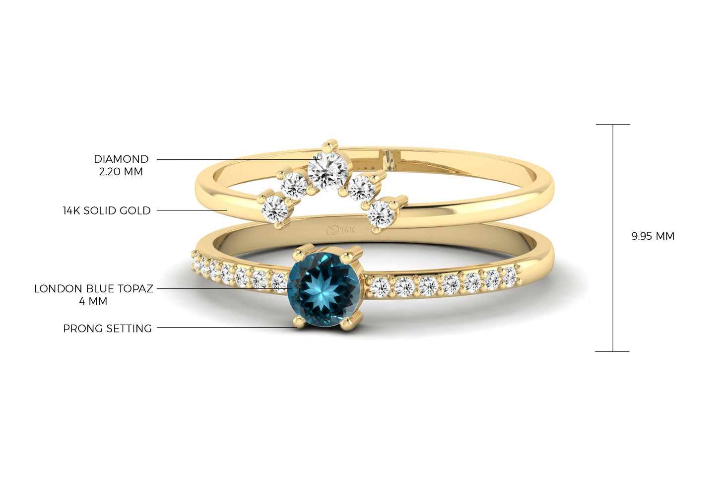 Diamond Chevron Ring