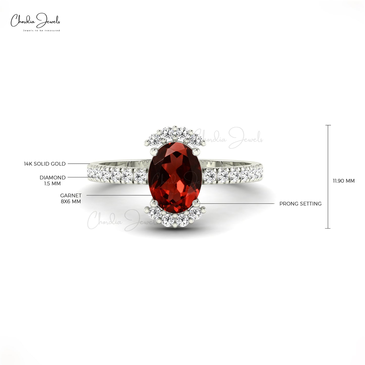 Diamond Hal Halo ring