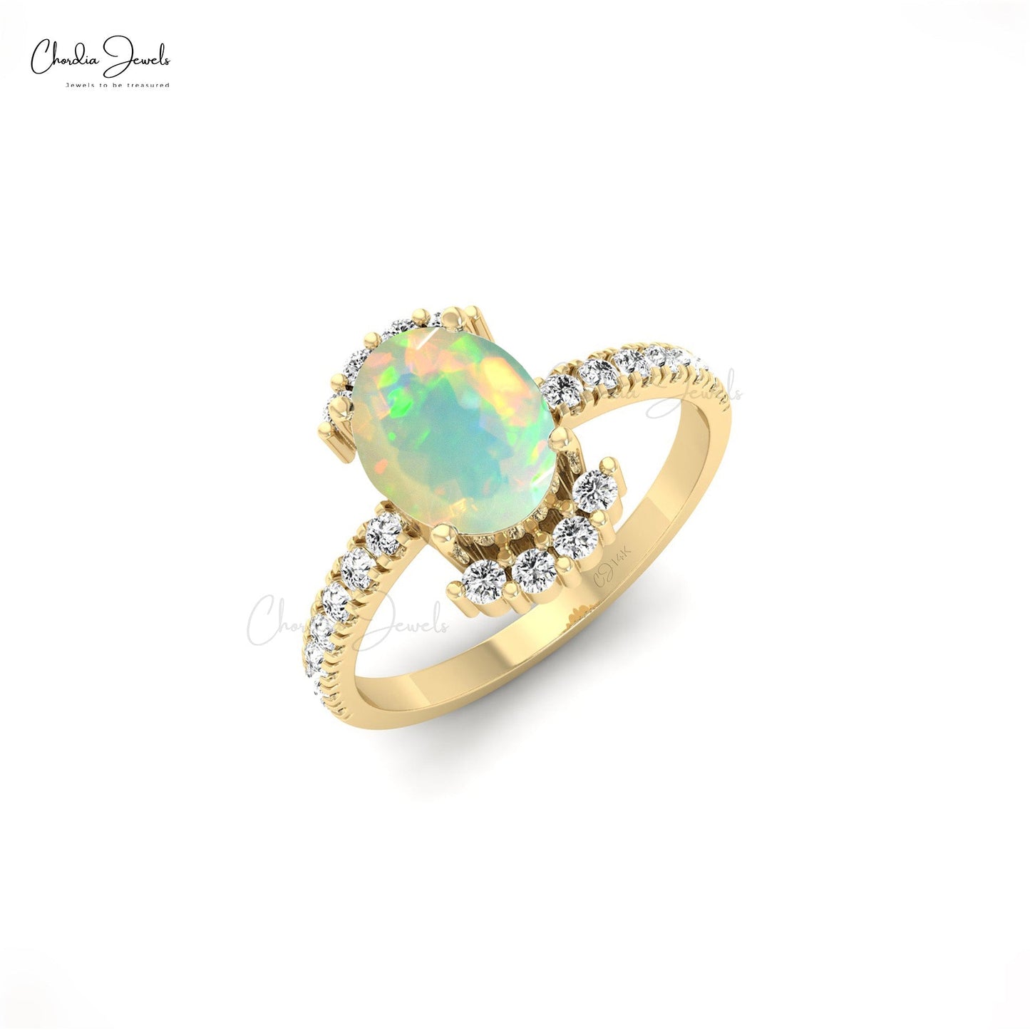 Oval Gemstone Ring