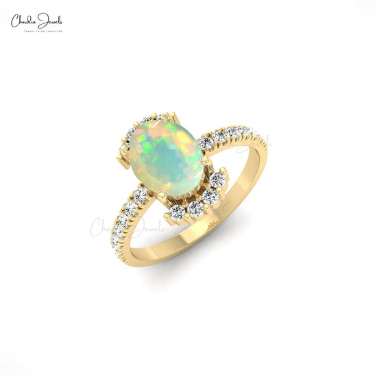 Oval Gemstone Ring