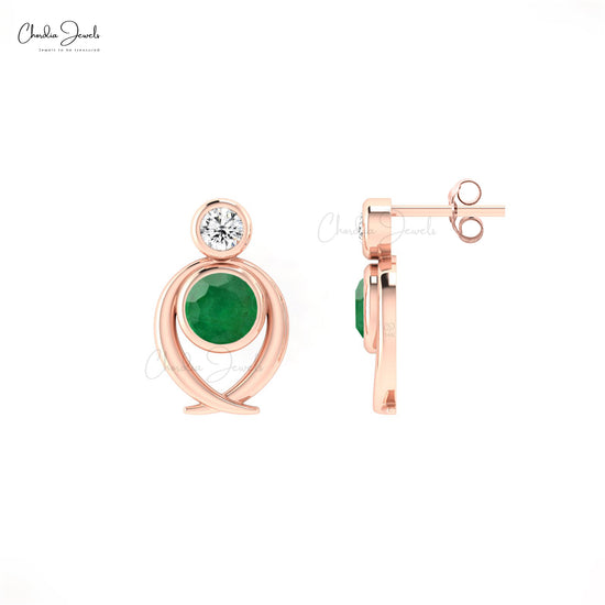 Discover timeless elegance with real emerald green earrings