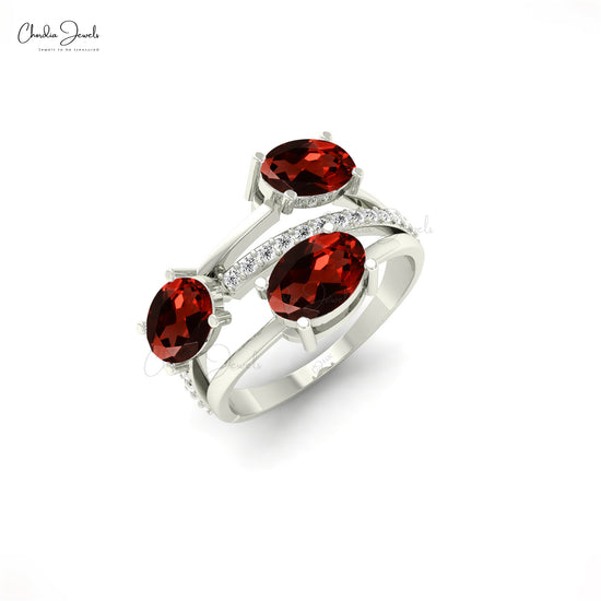 Garnet Engagement Ring