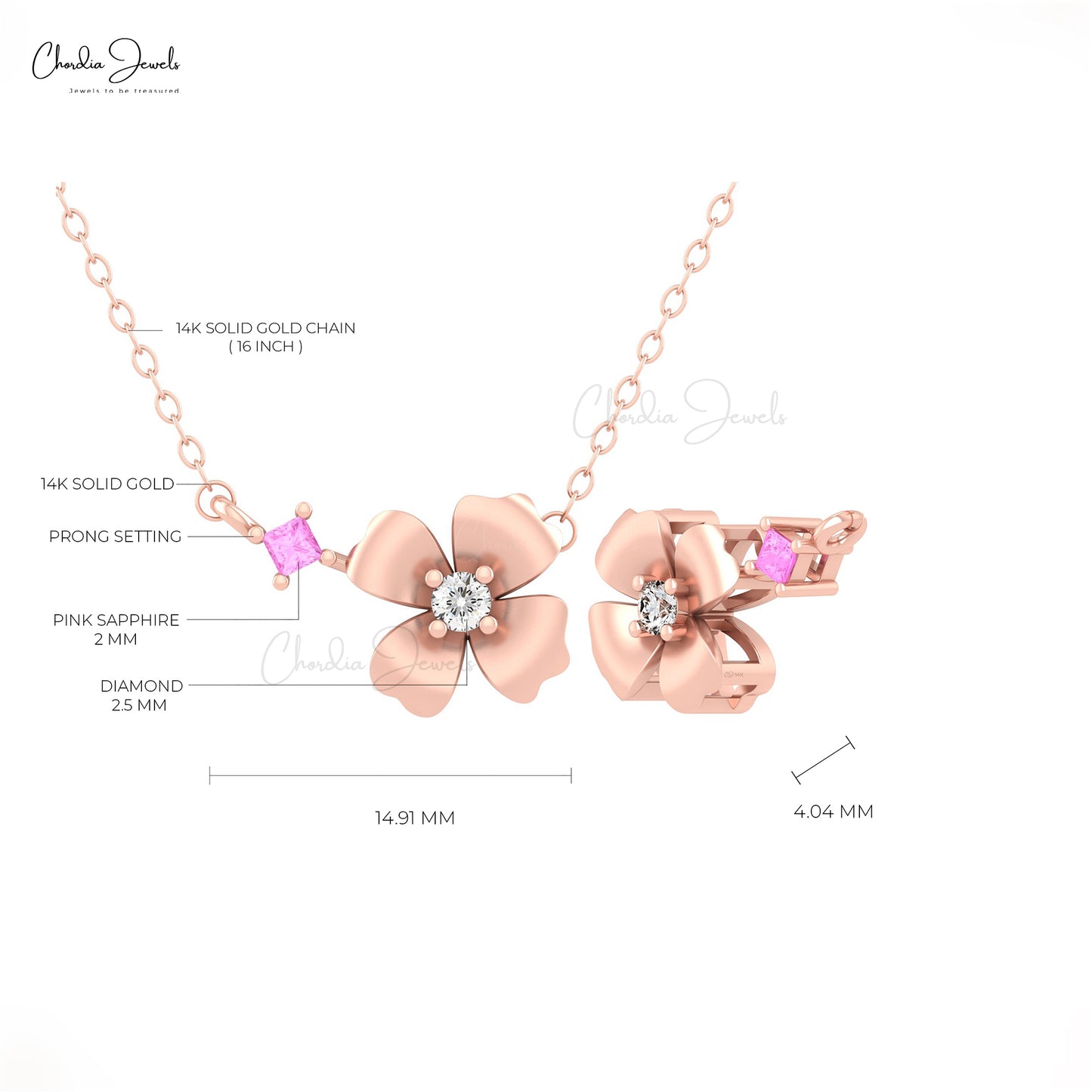 Shop Floral Diamond Necklace