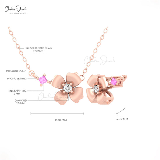 Shop Floral Diamond Necklace