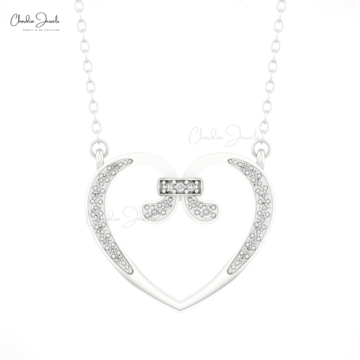 18k Real Diamond Necklace JGS-2305-08322 – Jewelegance