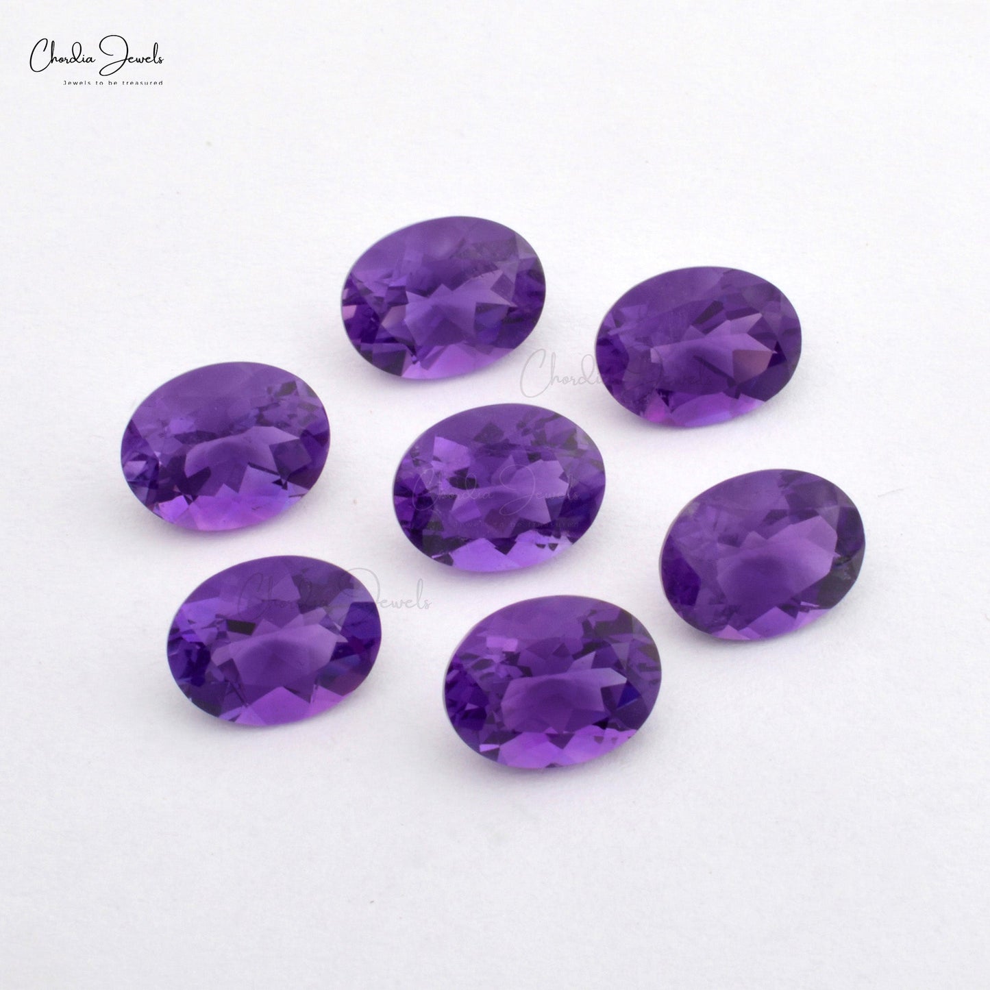 oval cut amethyst loose gemstone 