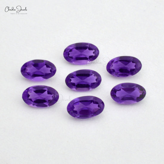 oval cut amethyst loose gemstone 