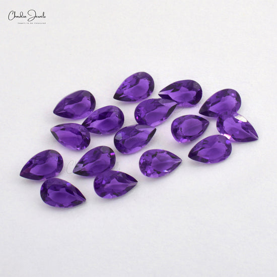 pear-cut amethyst loose gemsone 