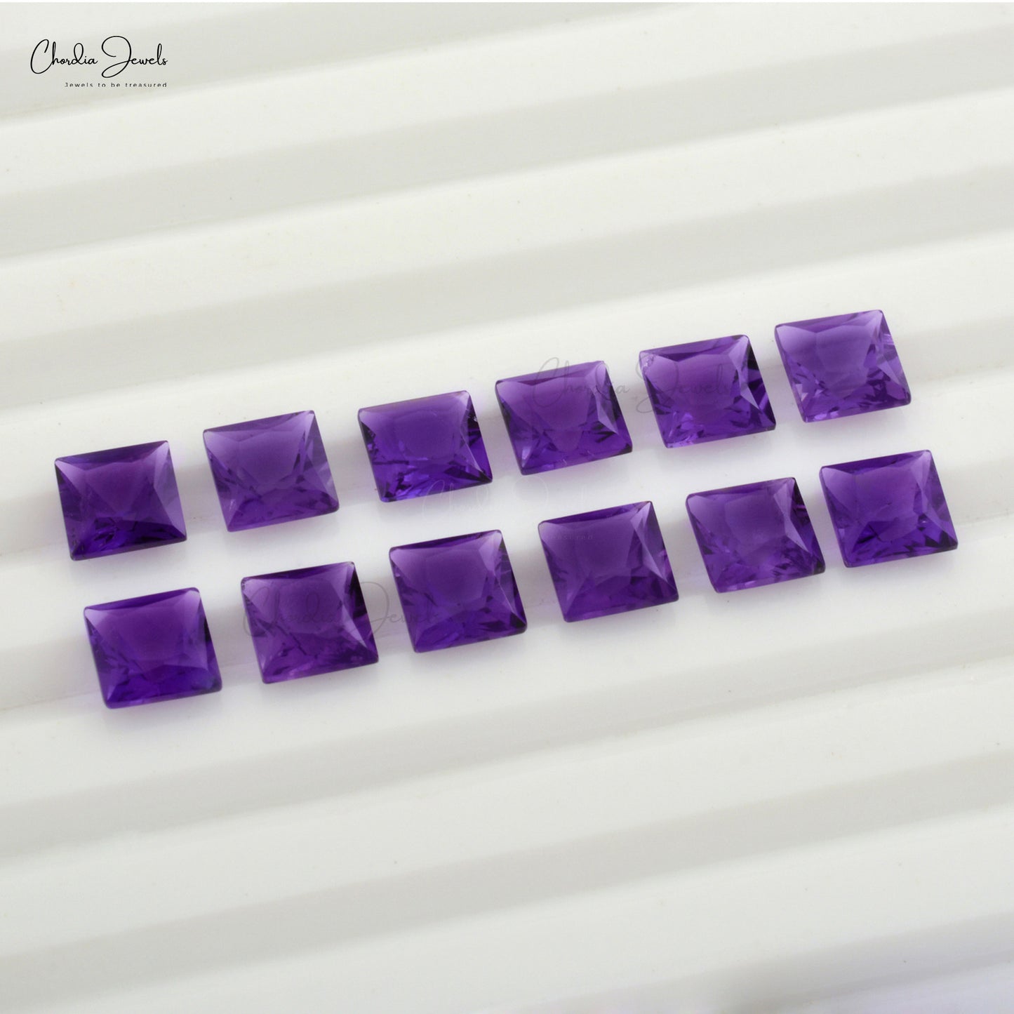 amethyst loose gemstone square-cut