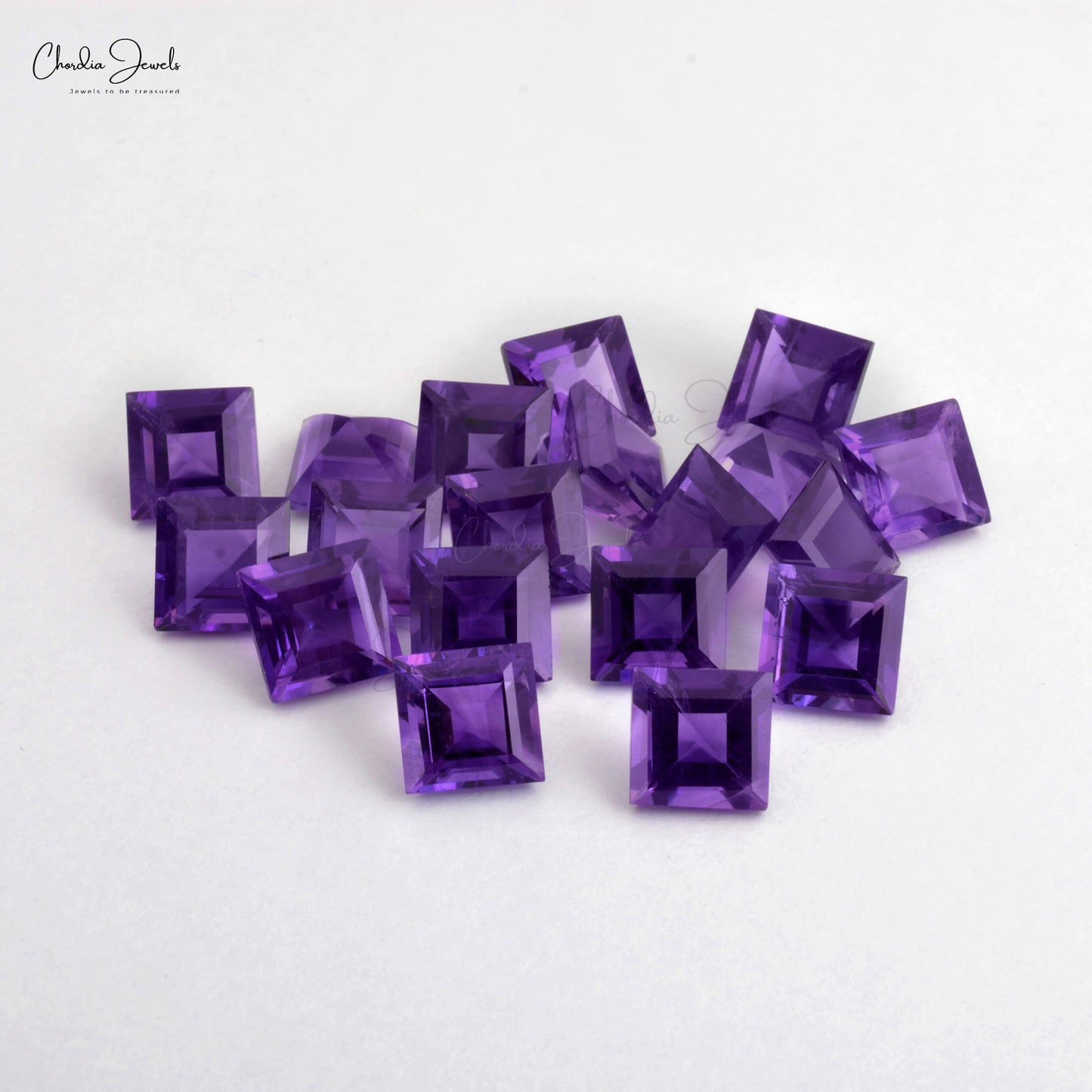 amethyst square loose gemstone