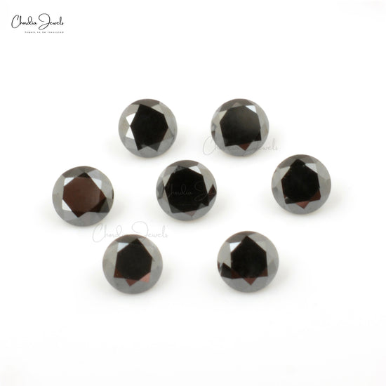 Black Diamond 0.80 MM Round Brilliant Cut AAA Quality Natural Gemstone, 1 Piece