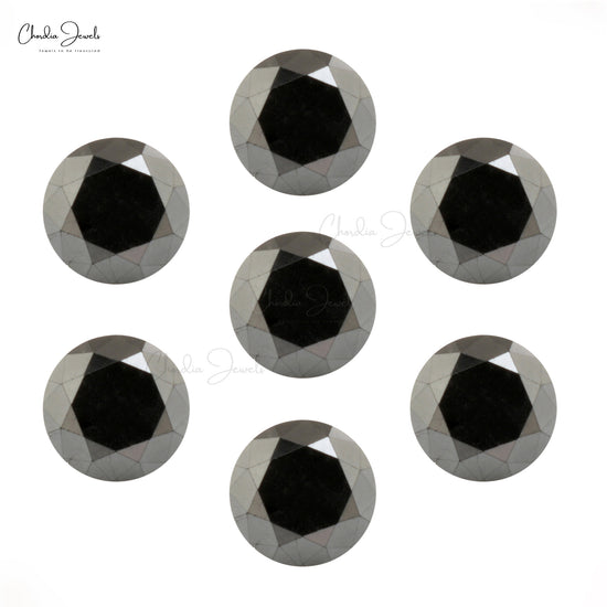 Load image into Gallery viewer, Black Diamond Faceted Round Cut 2 MM Precious Gemstone, 1 Piece
