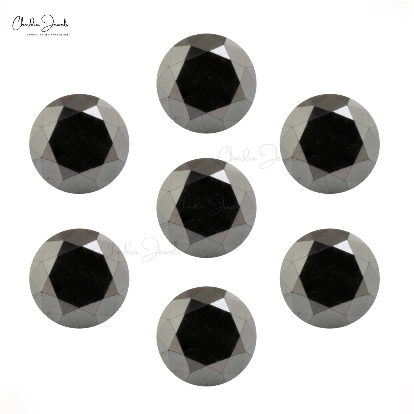 Black Diamond AAA Quality Round Brilliant Cut 2.20 MM Natural Gemstone, 1 Piece