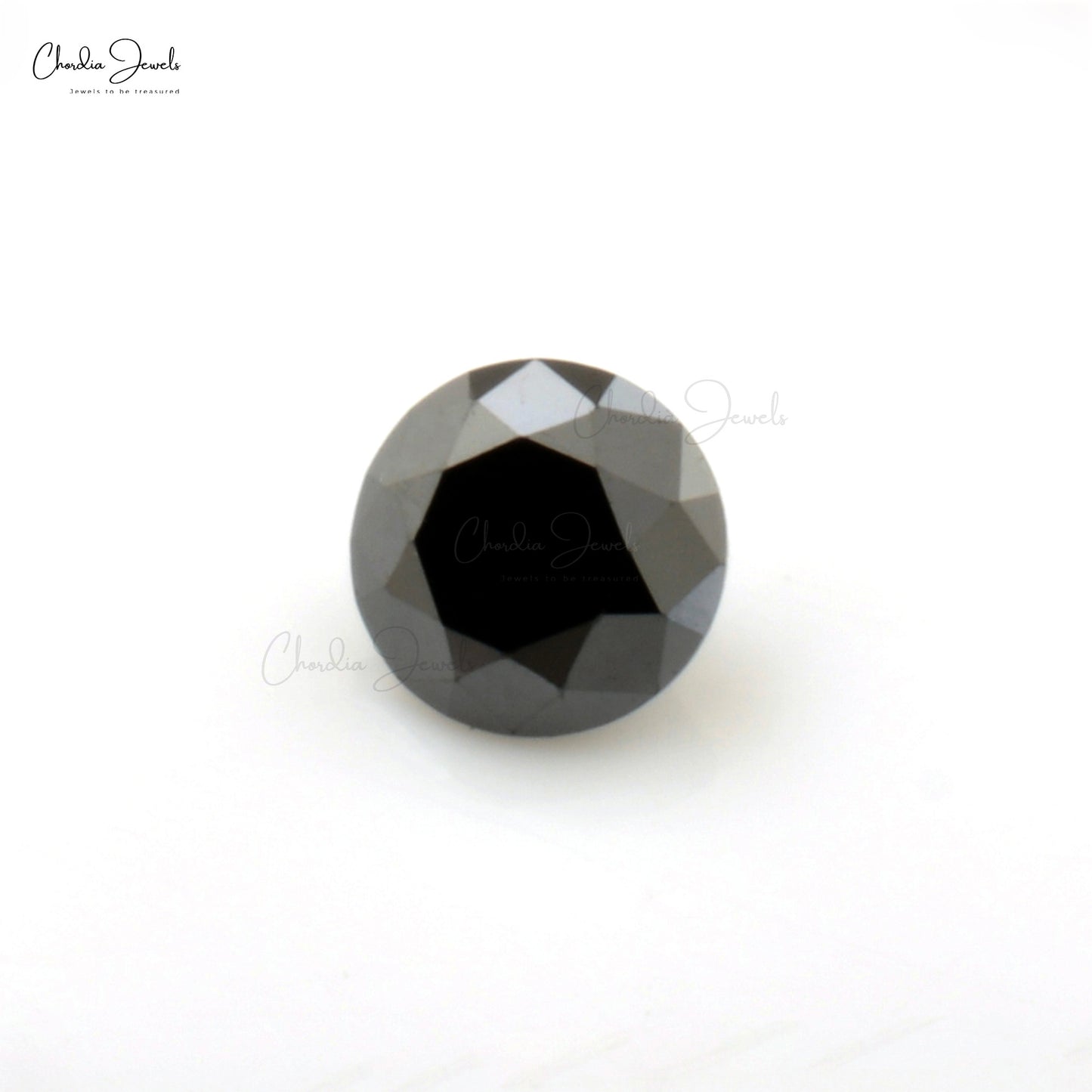 Black Diamond Round Excellent Cut 0.90 MM Loose Gemstone, 1 Piece