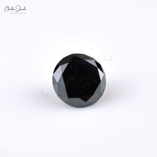 Black Diamond Round Excellent Cut 1.40 MM Natural Gemstone, 1 Piece