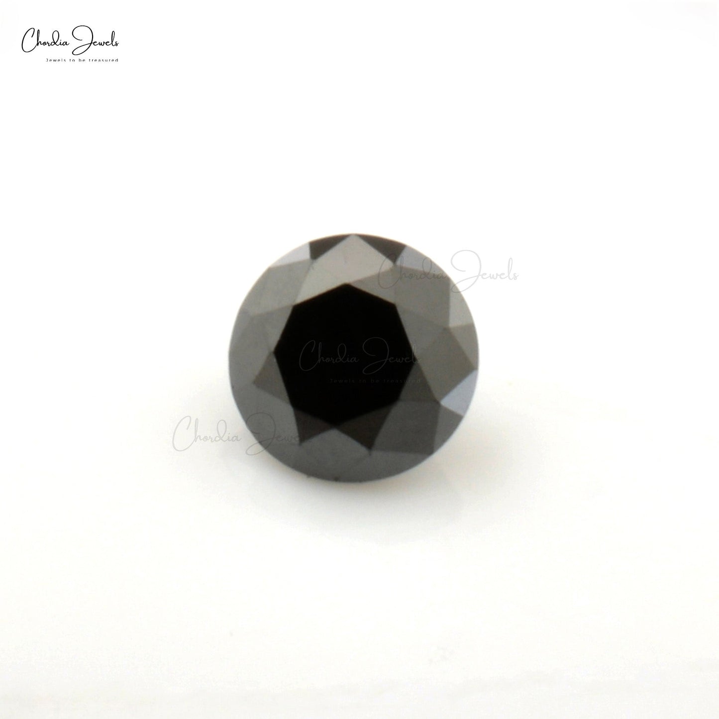 Black Diamond Round Excellent Cut 1.60 MM Precious Gemstone, 1 Piece