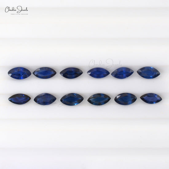 Marquise Cut Blue Sapphire Loose Gemstone