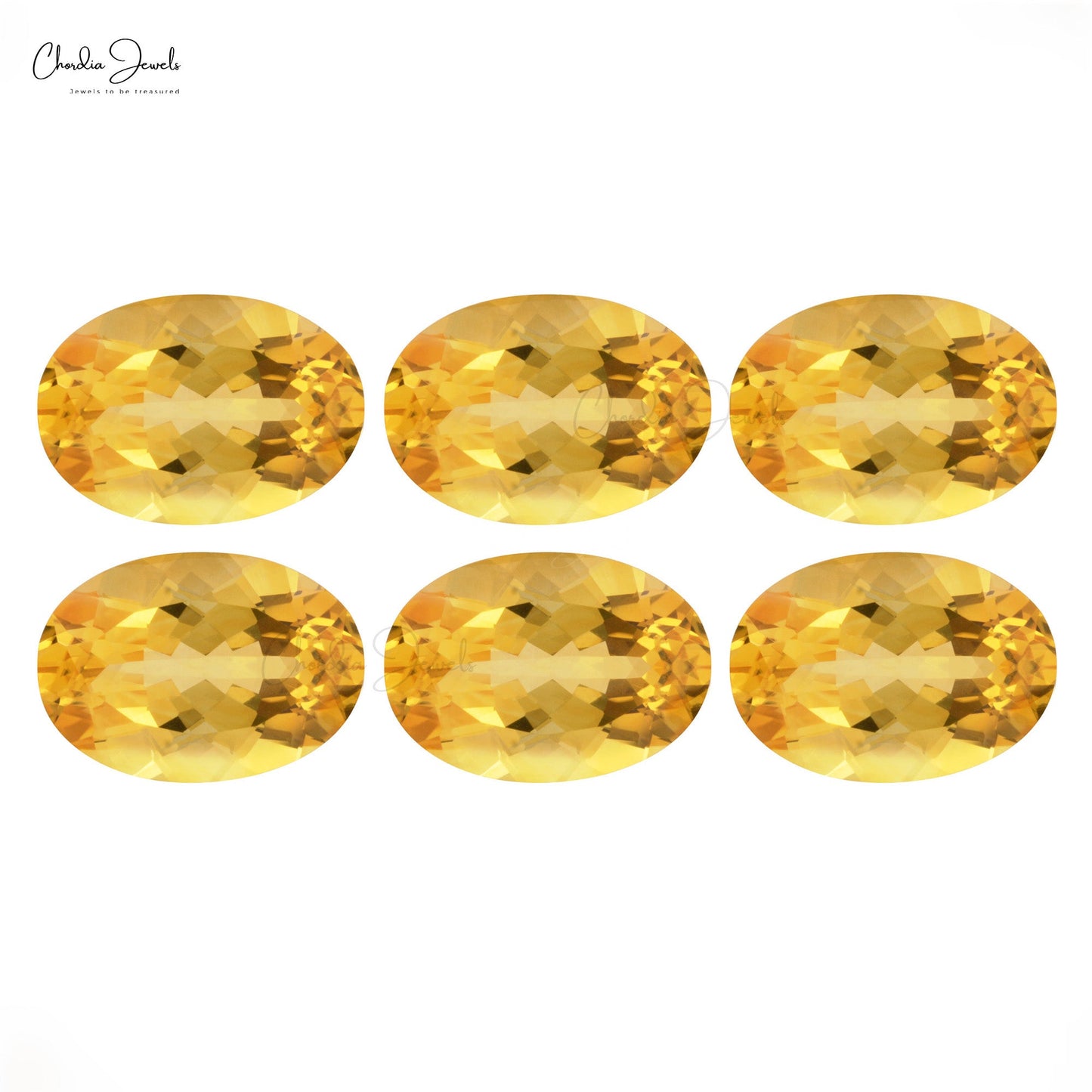 Natural Yellow Citrine Oval Cut 8x10mm for Jewelry Making, 1 Piece