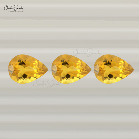 5x4MM 100% Genuine Top Grade Pear Cut Citrine at Discount Price, 1 Piece