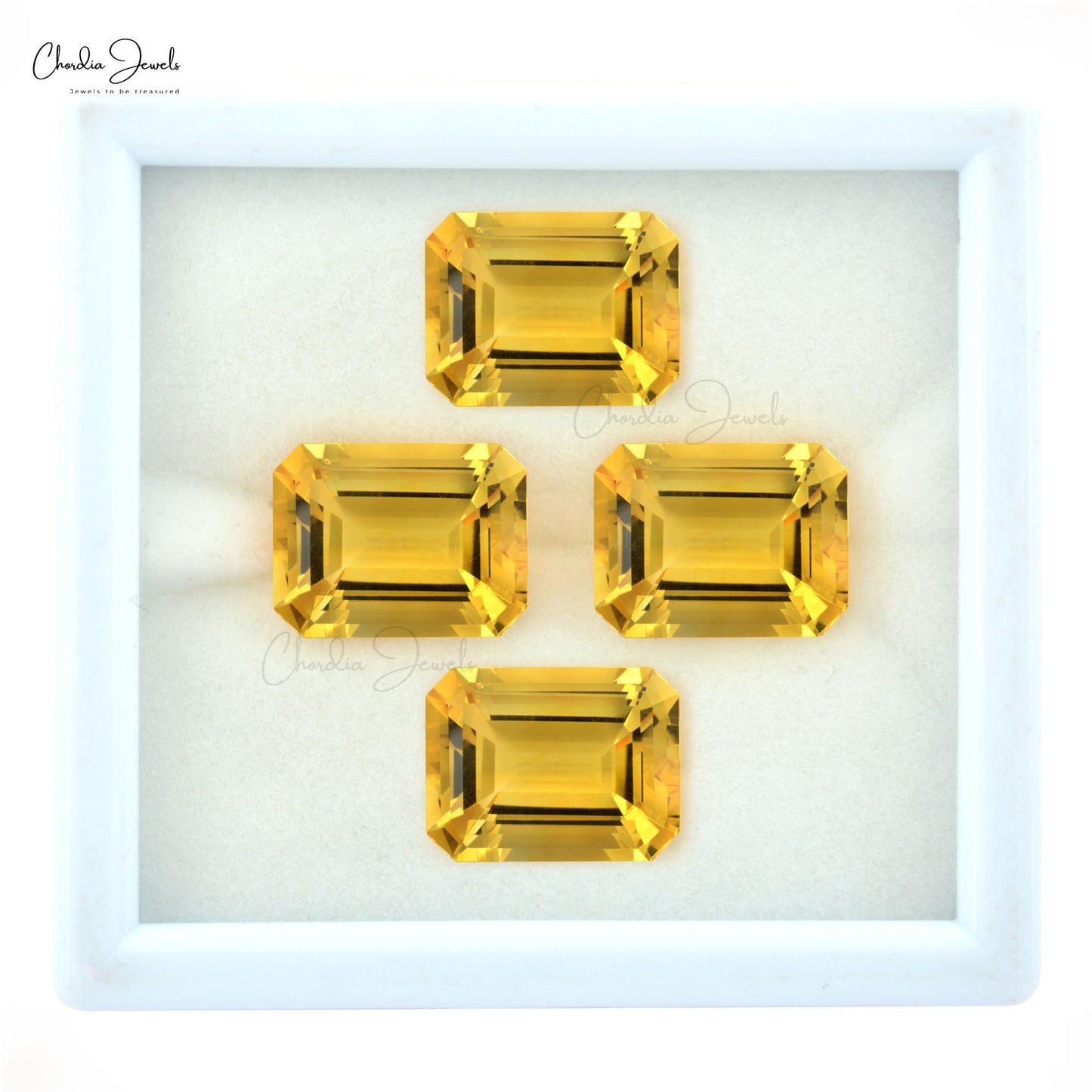 Natural Citrine 16X12MM Emerald Cut Semi Precious Gemstone at Sale, 1 Piece