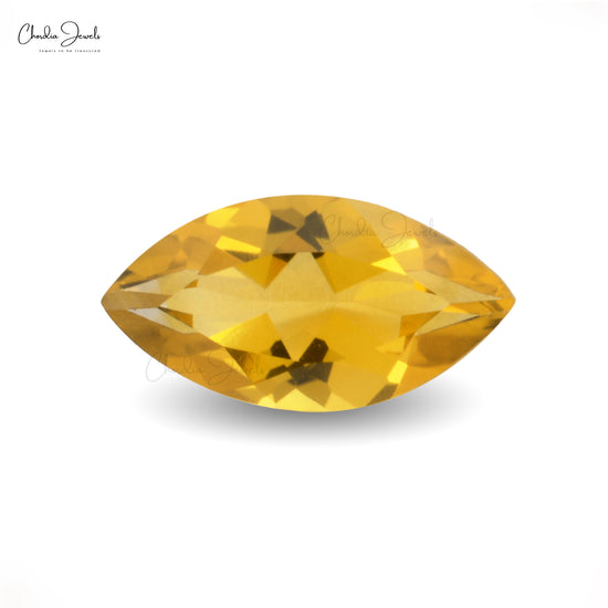 Natural 4x2MM Brazilian Citrine Faceted Marquise for Making Rings, 1 Piece