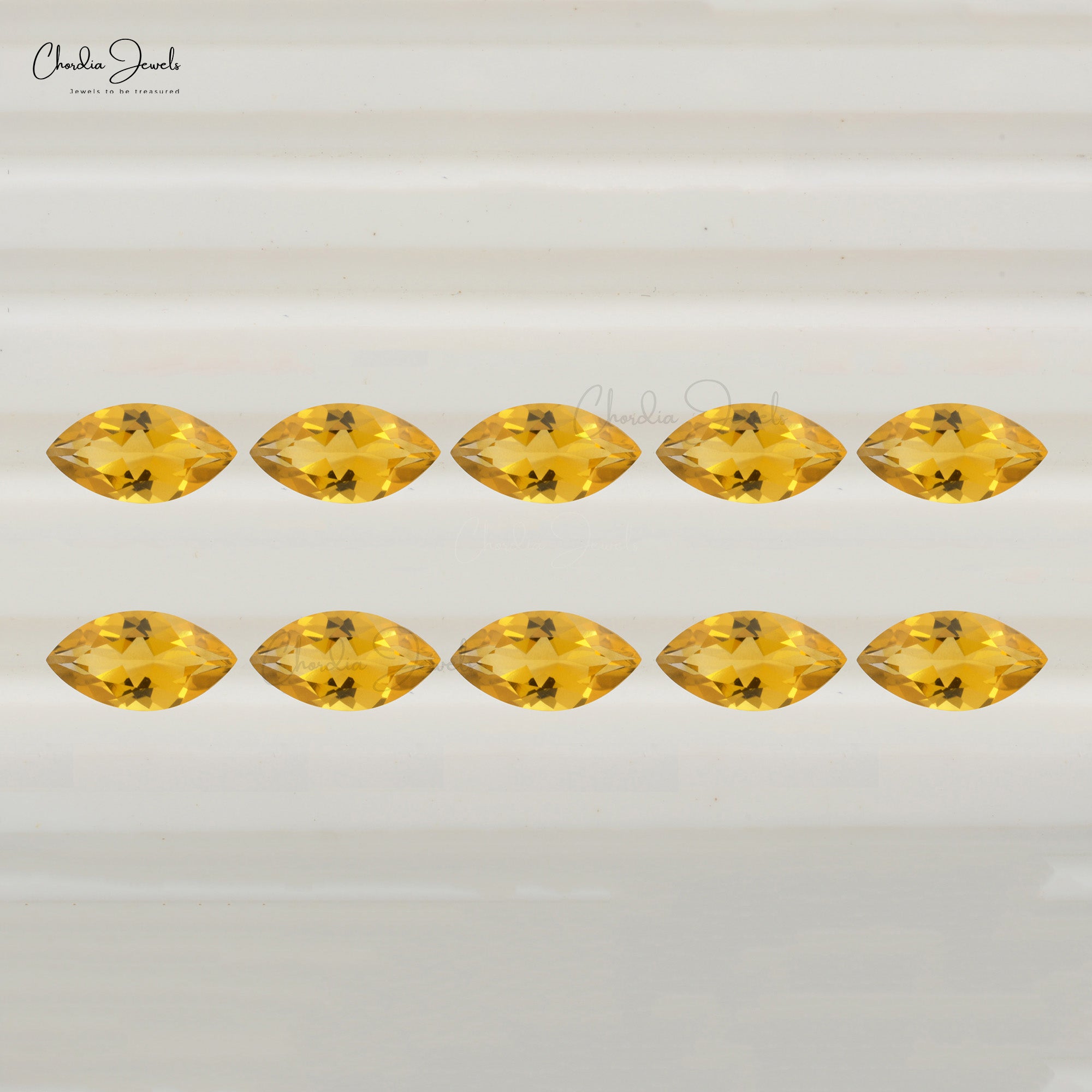 Genuine Citrine Marquise Faceted 20x10MM Loose Gemstone for